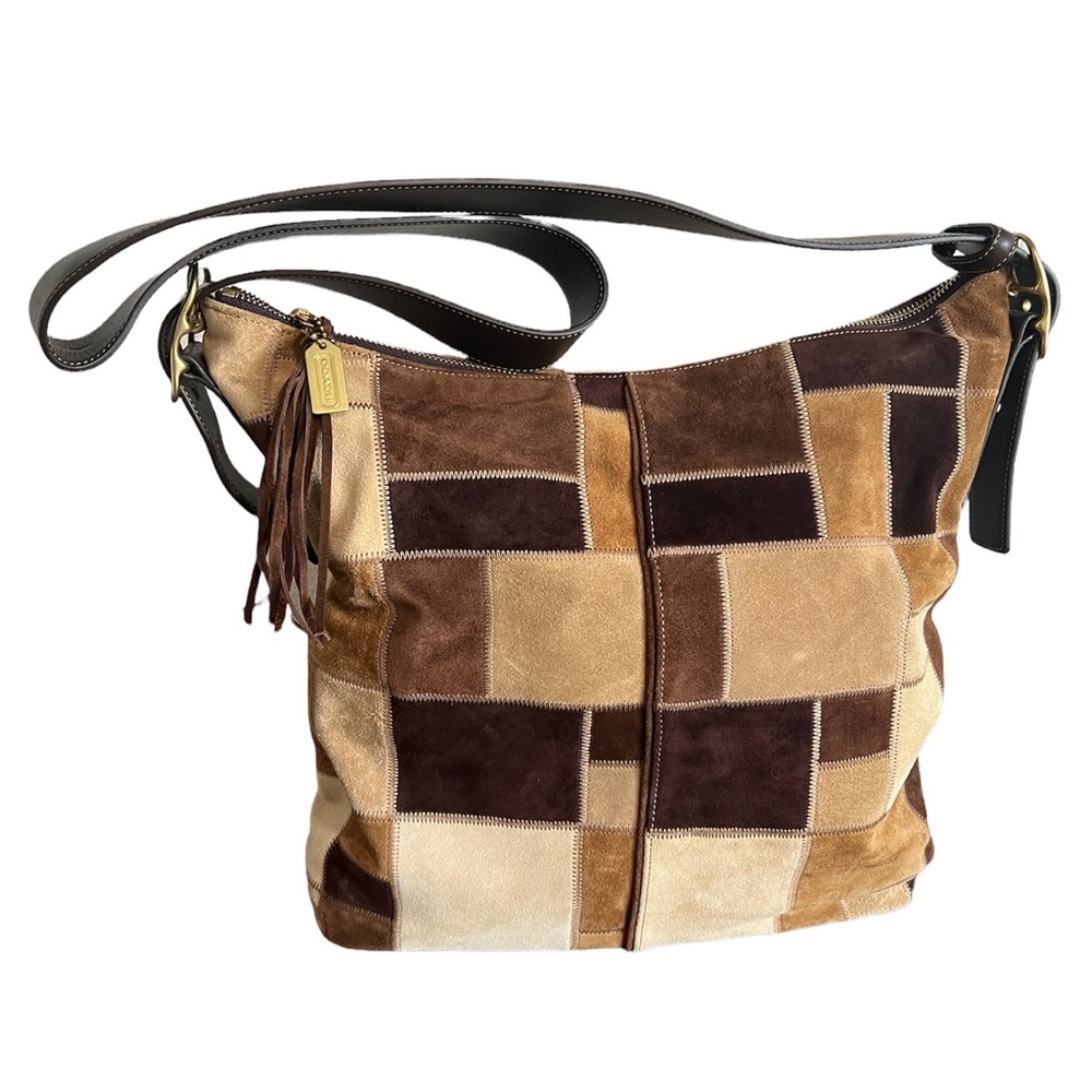 Coach Legacy Limited Edition Suede Patchwork Crossbody Bag C3S-9331